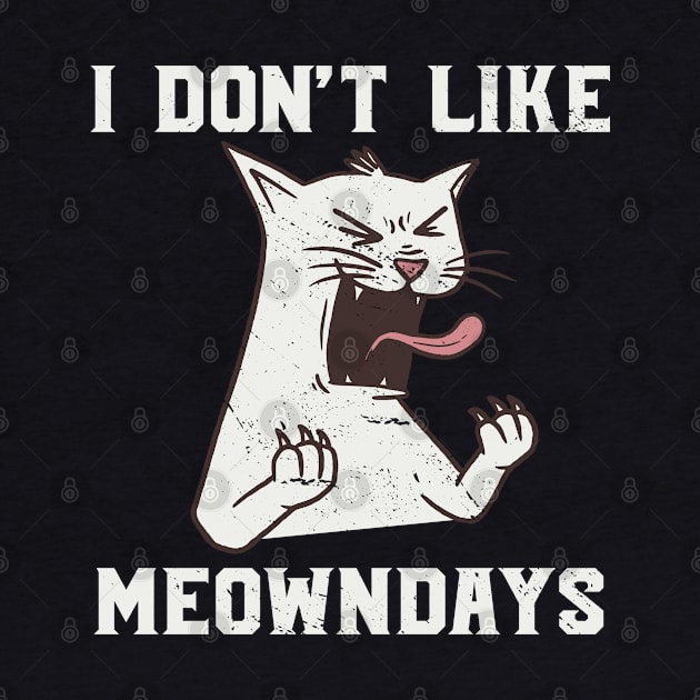 Meowndays I don't like Mondays I hate Monday Cat by Tom´s TeeStore
